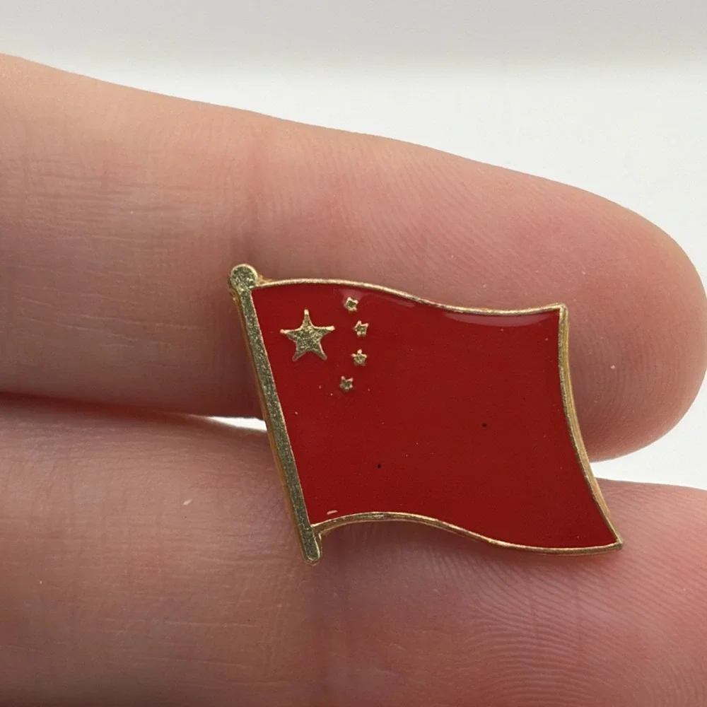 Flag Of China Chinese Asia Country Lapel Hat Pin